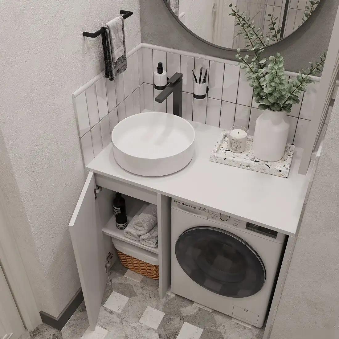 ЗОВ Тумба под умывальник Стамбул Премиум 100 S100LWP0LWPWMD – фото товара