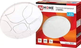 Люстра-тарелка In Home Deco 24 Вт 4000 К (глория) – изображение в каталоге