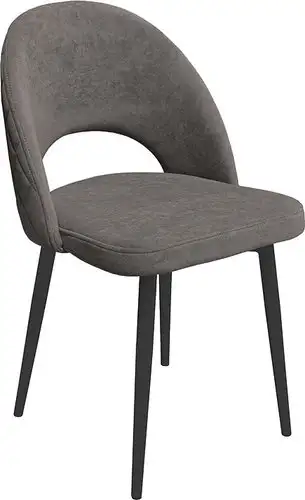 Стул Трия Амели конус Т2 (черный муар/велюр серо-коричневый) – изображение в каталоге