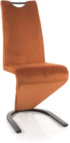 Стул Signal H090 Velvet (bluvel 4215 корица/черный) – изображение в каталоге