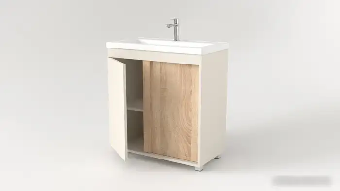 Дабер Тумба под умывальник 013 Тобага/Эридан 80 Т13.8Т.0.18 (бежевый/дуб бардолино) – фото товара