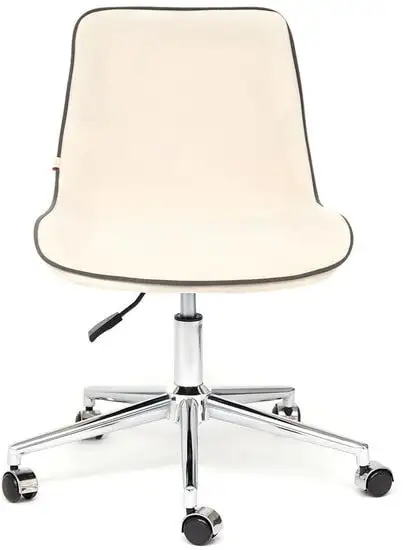 Кресло TetChair Style (флок, молочный) – фото товара