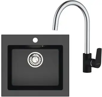 Кухонная мойка Berge BR-4803 + смеситель RedBlu by Damixa Origin Balance 7907 - изображение в каталоге