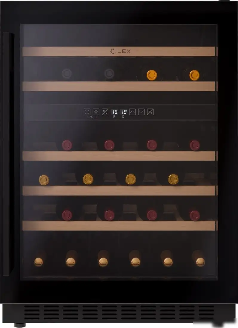 Винный шкаф LEX LWD6046BL Dual Zone — фото товара