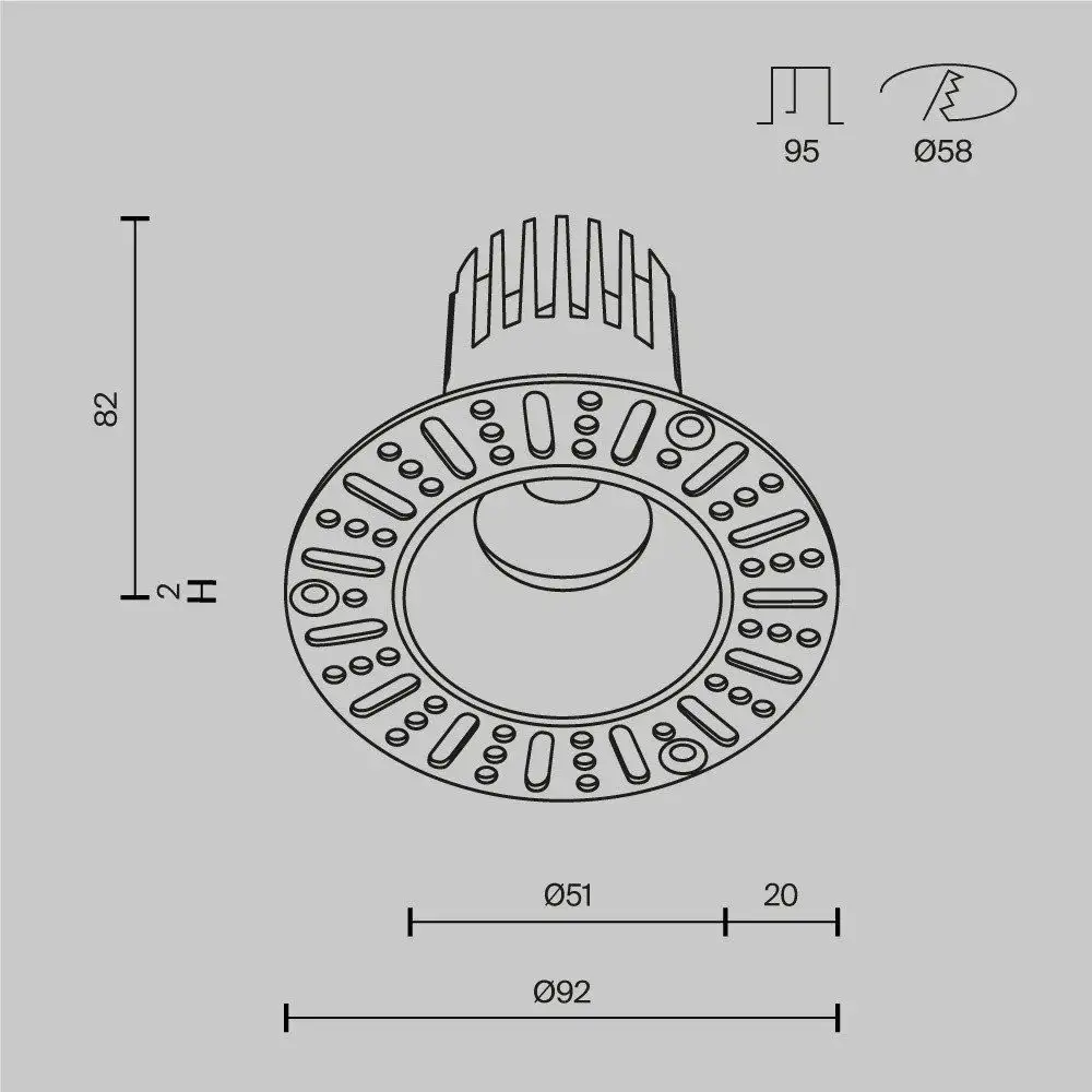 Точечный светильник Maytoni Dip DL119-10W-2.7K-TRS-B – фото товара