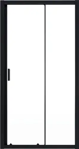 Душевая дверь Niagara NG-651-9AB 90x190 (черный/прозрачное стекло) - изображение в каталоге