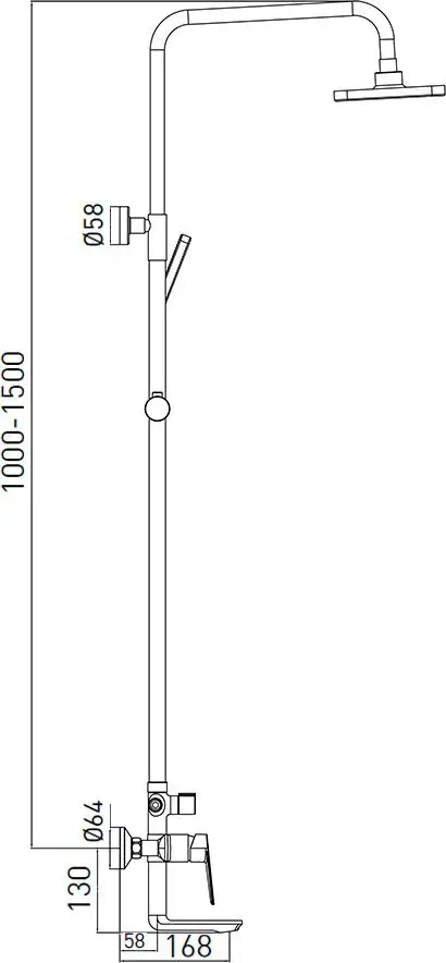 Душевая система Gross Aqua Dyno GA9009SMD07MB - фото товара