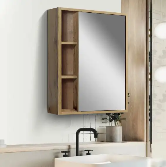 Doratiz Шкаф с зеркалом Лофт 50 2712.115 (ватан) – фото товара