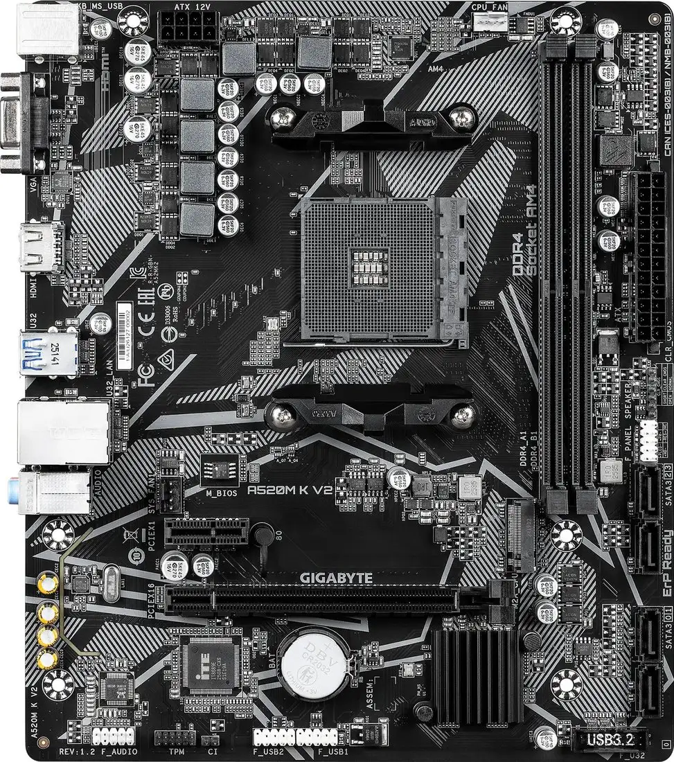 Gigabyte A520M K V2 (rev. 1.2) – изображение в каталоге