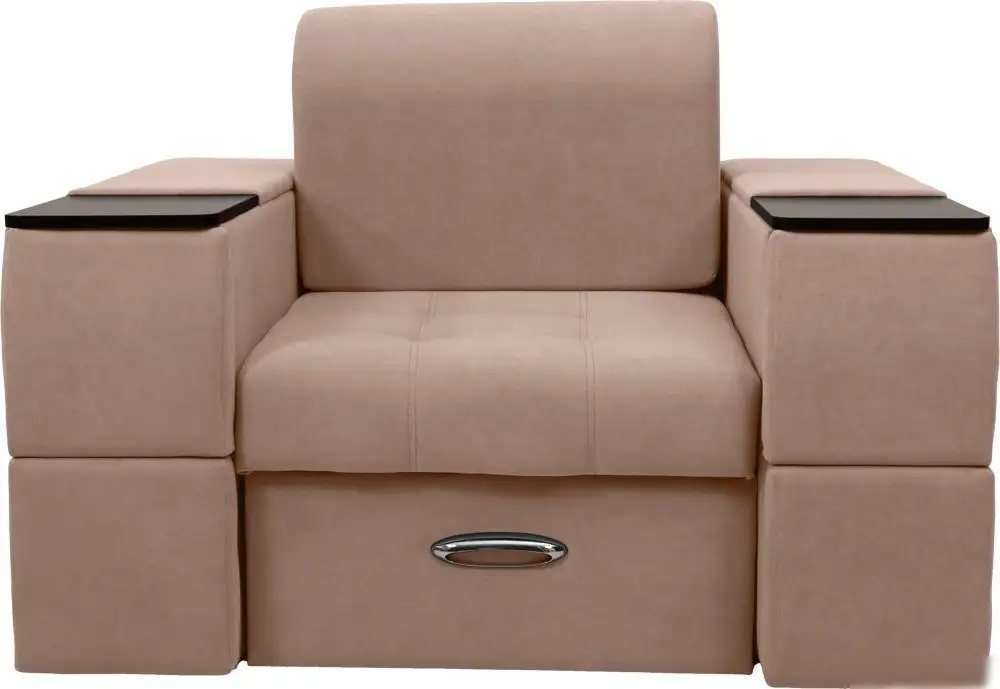 Кресло-кровать Сириус Лидер-13 ППУ 135x110 (Eva 02 велюр светло-бежевый) – фото товара