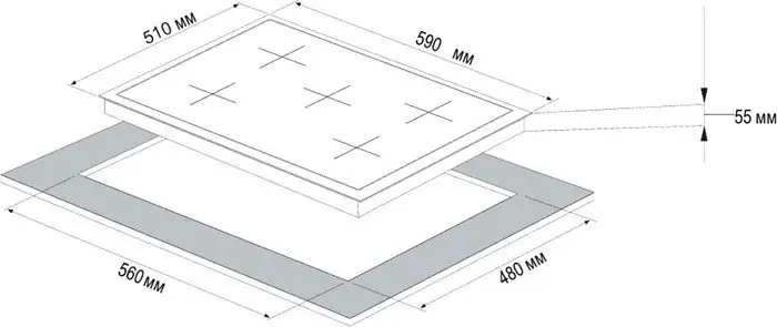 Варочная панель Korting HG 697 CTX - фото товара