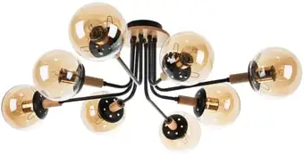 Люстра средней высоты Arte Lamp Oxford A2716PL-8BK – изображение в каталоге
