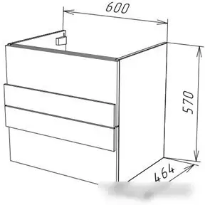 Garda Тумба под умывальник Sorento 58н_600 – фото товара