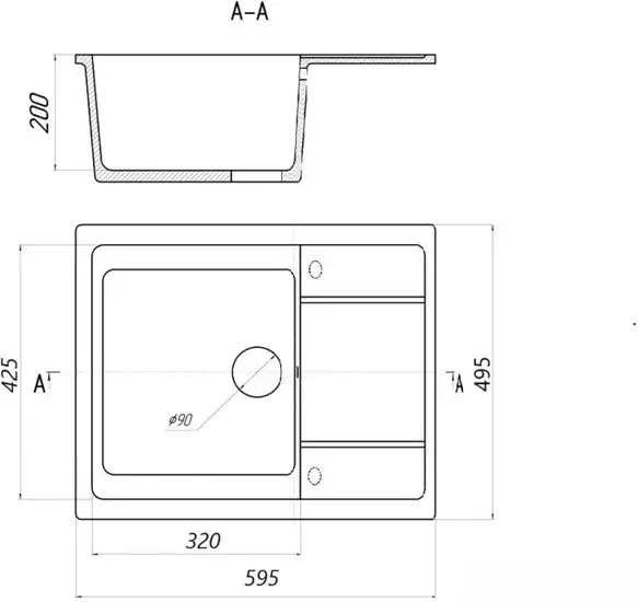 Кухонная мойка Gerhans В19 (песок) - фото товара