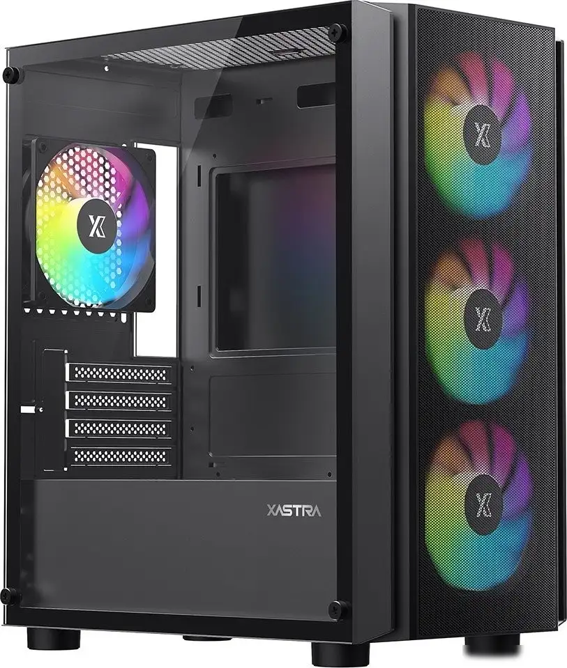Корпус XASTRA A402M 4FRGB (черный) – фото товара