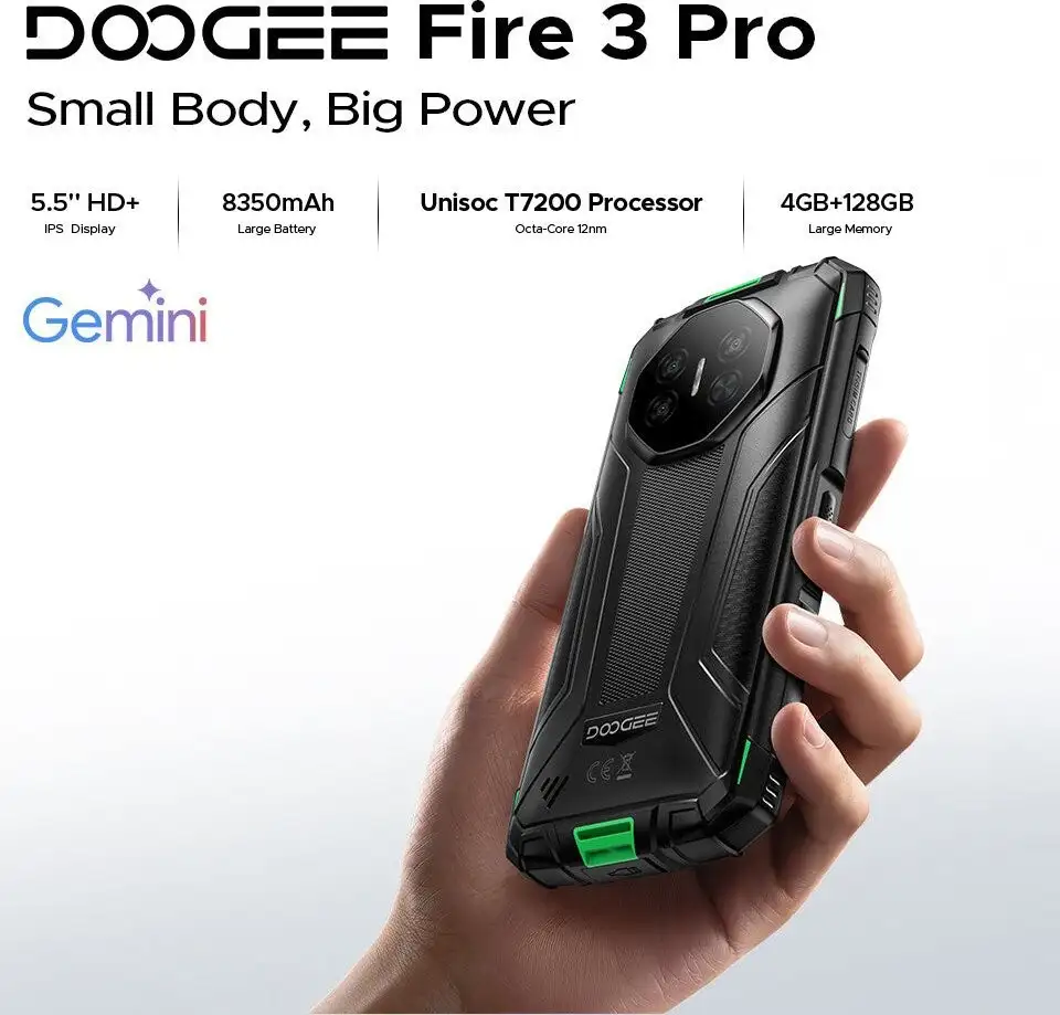 Телефон Doogee Fire 3 Pro 4GB/128GB (серый) – фото товара