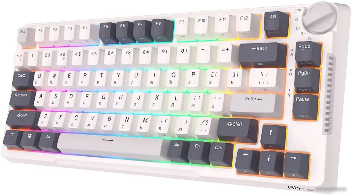 Клавиатура Royal Kludge RK-H81 RGB White Night (RK Blue) – фото товара
