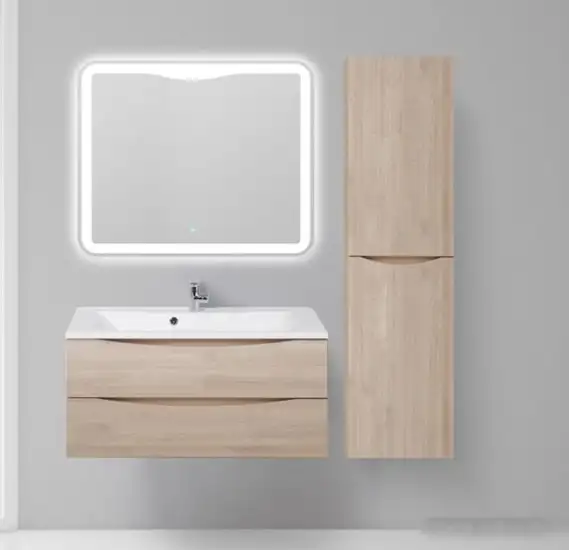 BelBagno Шкаф-пенал Fly-Marino-1500-2A-SC-RG-P-L (rovere grigio) – фото товара