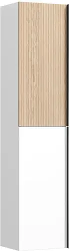 Sancos Шкаф-пенал Delta PDL35W (дуб светлый/графит) – изображение в каталоге