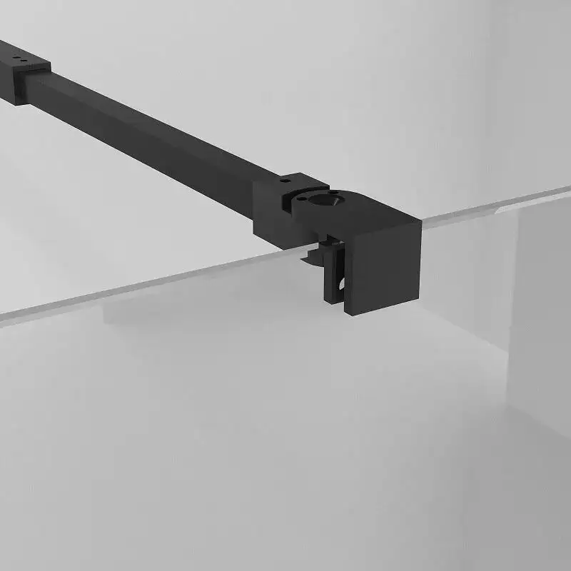 Душевая стенка Niagara NG-670-10ВLACK 100x195 (черный матовый/прозрачное стекло) - фото товара