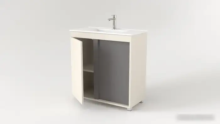 Дабер Тумба под умывальник 013 WeltWasser Deilbach 7517-80 Т13.8W.0.19 (бежевый/серый) – фото товара