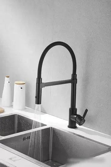 Смеситель Rose R133H (черный) - фото товара