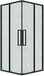 Душевой уголок Grossman Cosmo 90x90x195 300.K33.02.9090.21.02 (черный матовый/шиншилла стекло) - изображение в каталоге
