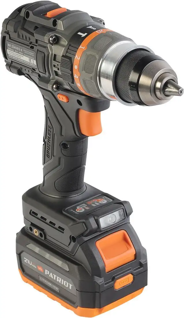 Ударная дрель-шуруповерт Patriot BR 224 UES-H 180301524 (с 2-мя АКБ, кейс) – фото товара