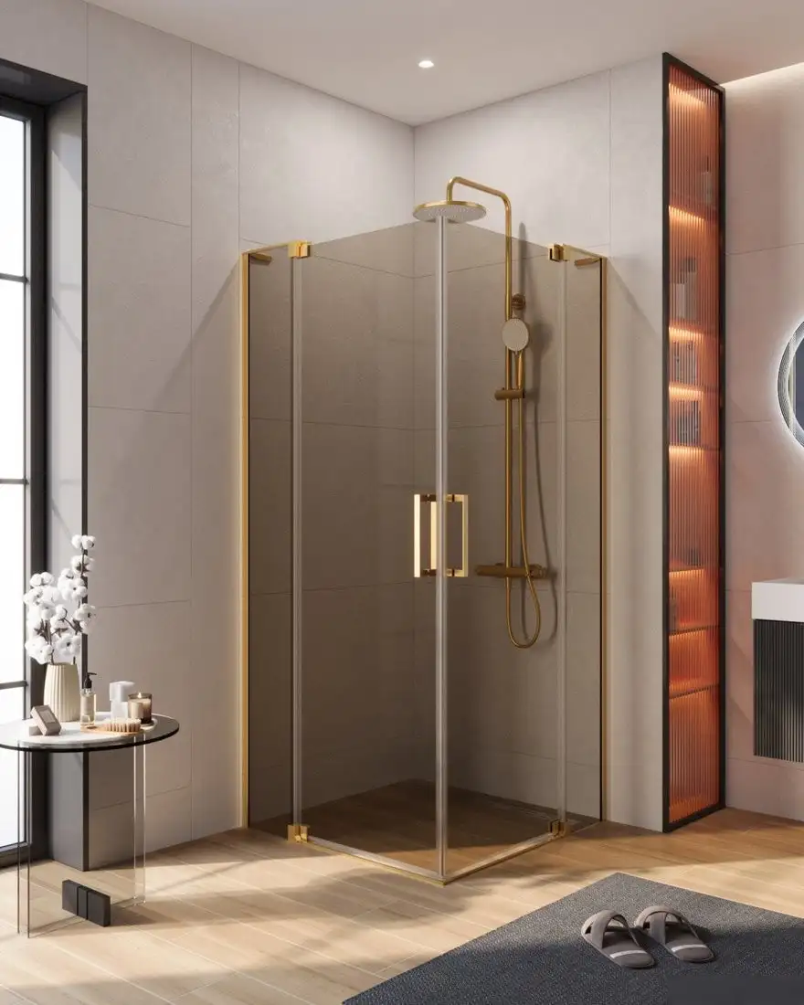 Душевой уголок Cezares SLIDER-A-2-80/90-BR-BORO - фото товара