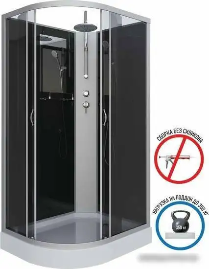 Душевая кабина Niagara NG-3512-14RBKT 120x80 - фото товара