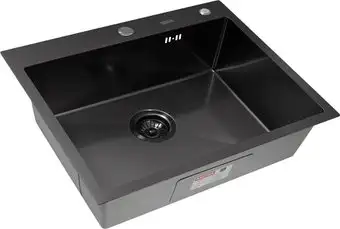 Кухонная мойка ARFEKA Eco AR PVD Nano Decor Volcanic Rock 70x50 (черный) - изображение в каталоге