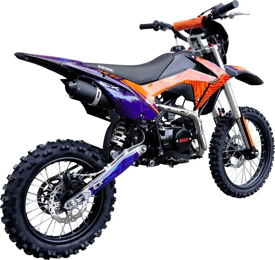 Мотоцикл BSE EX 17/14 (синий/оранжевый) – фото товара