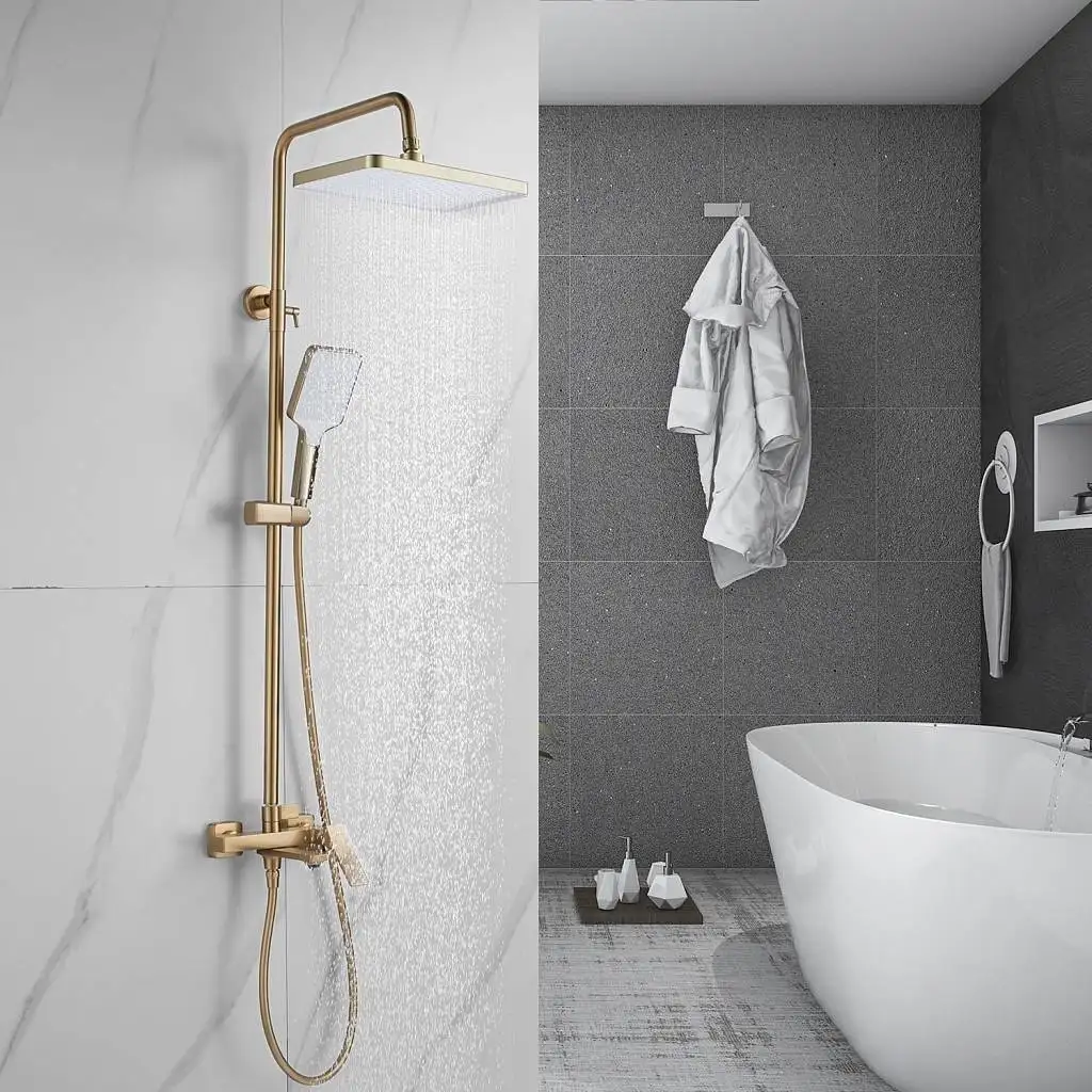 Душевая система Shevanik S4436G (золотой сатин) - фото товара