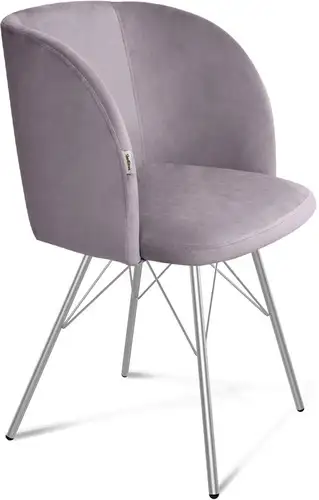 Стул Sheffilton SHT-ST33/S37 (сиреневая орхидея/хром лак) – изображение в каталоге