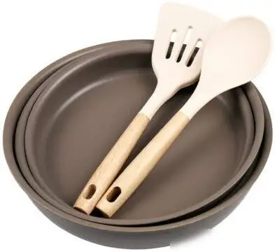 Набор сковород Lara LR01-301 (коричневый)