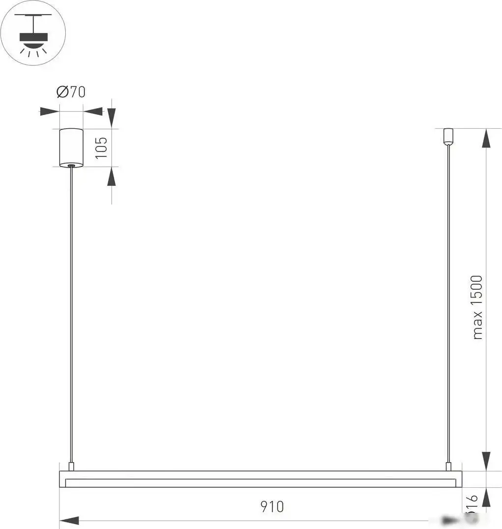 Подвесная люстра Arlight SP-Umbra-Hang-H-L900-15W Day4000 036943(1) – фото товара