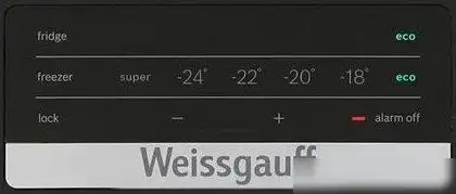 Холодильник Weissgauff CBN2WC2L2 - фото товара