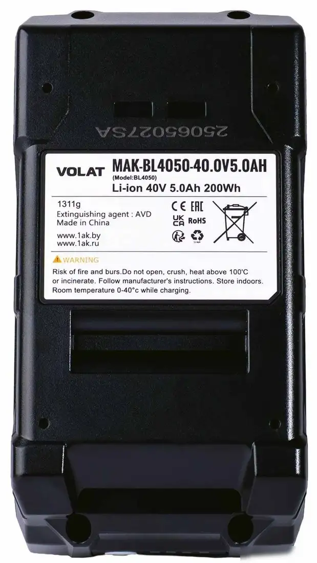 Аккумулятор VOLAT MAK-BL4050 (40В/5 Ah) – фото товара