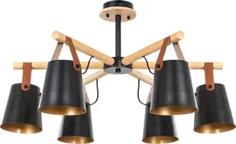 Люстра средней высоты Arte Lamp Thomas A7032PL-6BK – изображение в каталоге