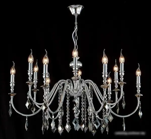 Подвесная люстра Crystal Lux Mercedes SP6+6 Chrome/Smoke – фото товара