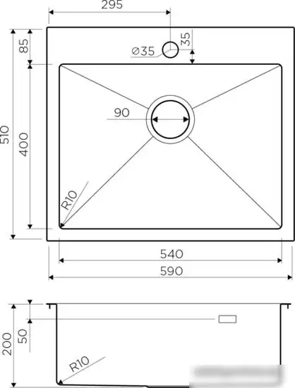 Кухонная мойка Omoikiri Akisame 59-GM - фото товара