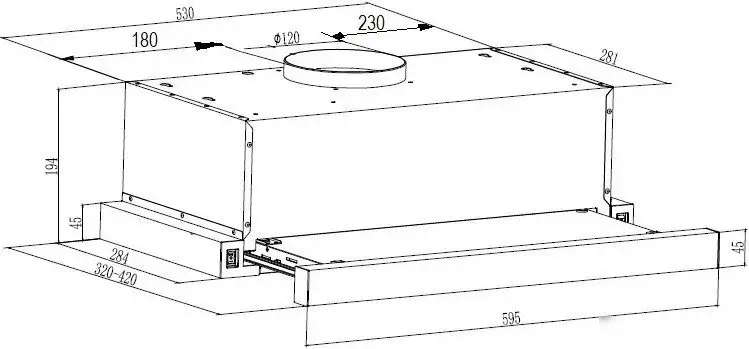 Кухонная вытяжка Schtoff Laila 60 GWH (белый) - фото товара