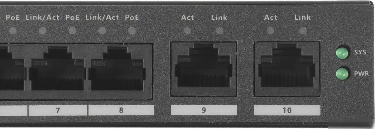 Управляемый коммутатор 2-го уровня Dahua DH-CS4010-8GT-110 – фото товара