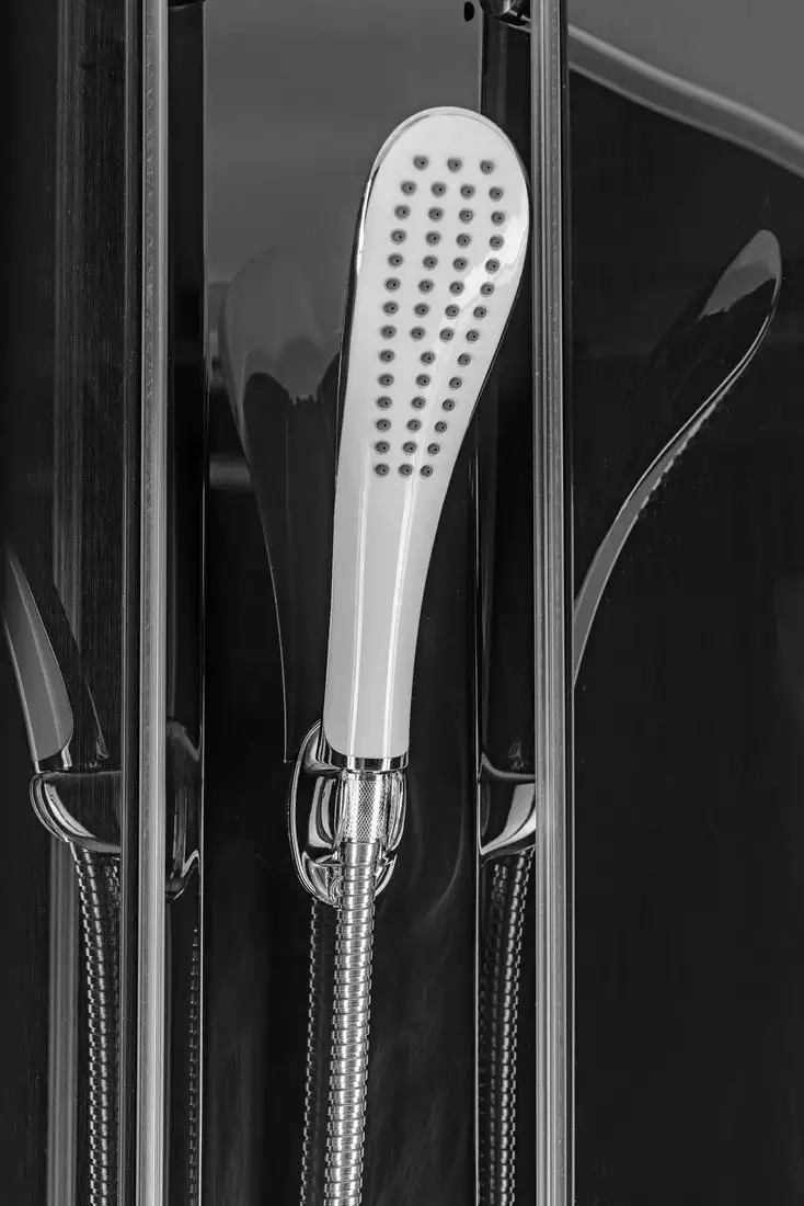 Душевая кабина Saniteco SNT-90 90х90 (черный/прозрачное стекло) - фото товара