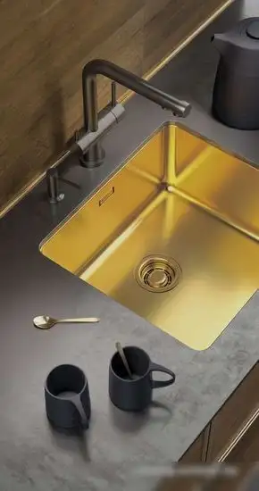 Кухонная мойка Omoikiri Tadzava 49-U/I-LG 4993263 (светлое золото) - фото товара