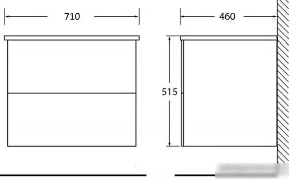 BelBagno Тумба под умывальник Etna-700-2C-SO-BL-P (bianco lucido) – фото товара