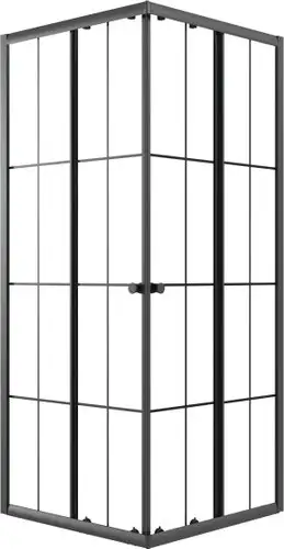 Душевой уголок Niagara Eco NG-1010-14QKL 100x100x190 (черный/стекло клетка) - изображение в каталоге