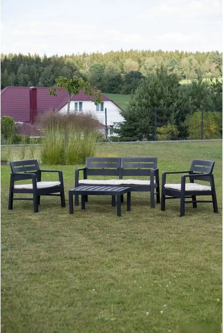 Набор садовой мебели Ipae Progarden JAV04CCA (антрацит) – фото товара