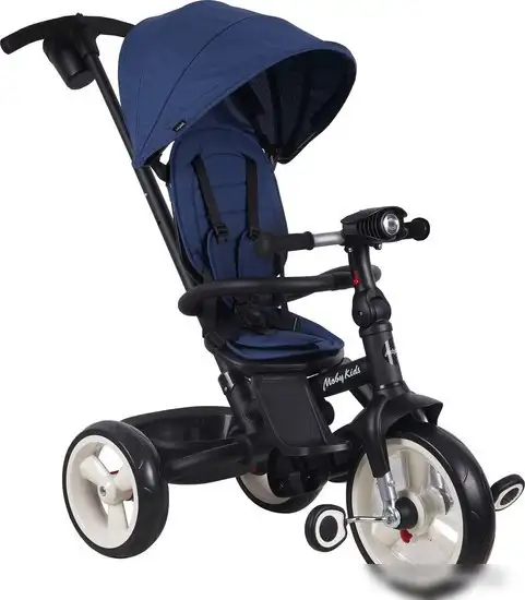 Детский велосипед Moby Kids Pioneer 360 12x10 EVA 649369 (синий) – фото товара