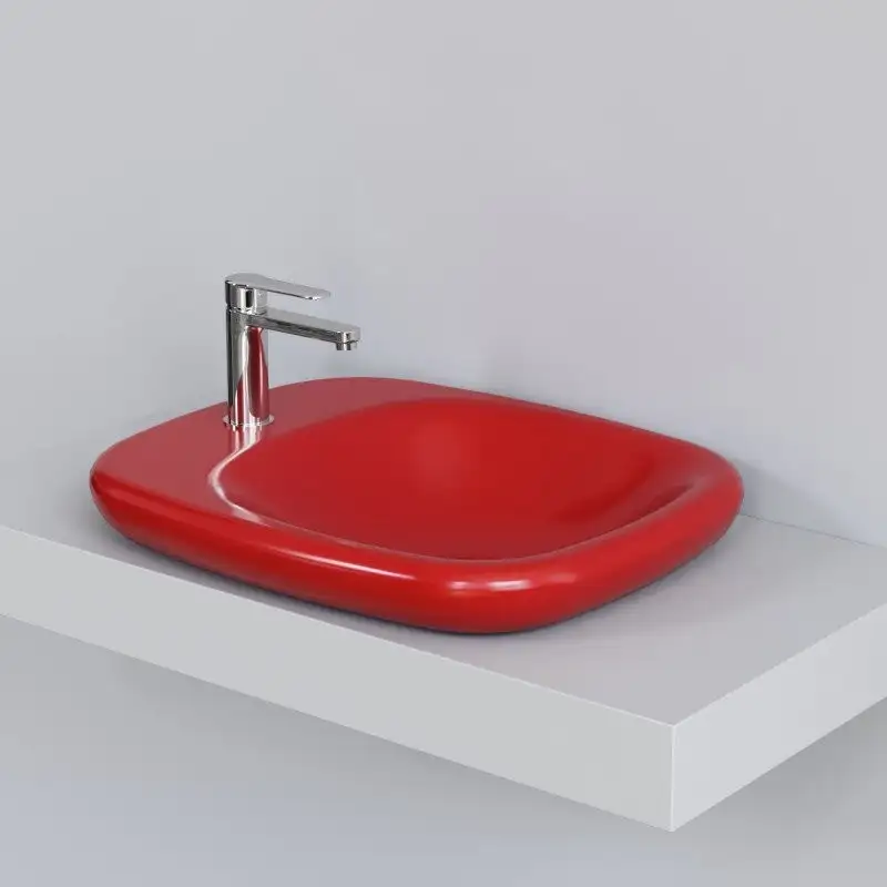 Умывальник Ambassador Diamond 126T21101 (красный) - фото товара